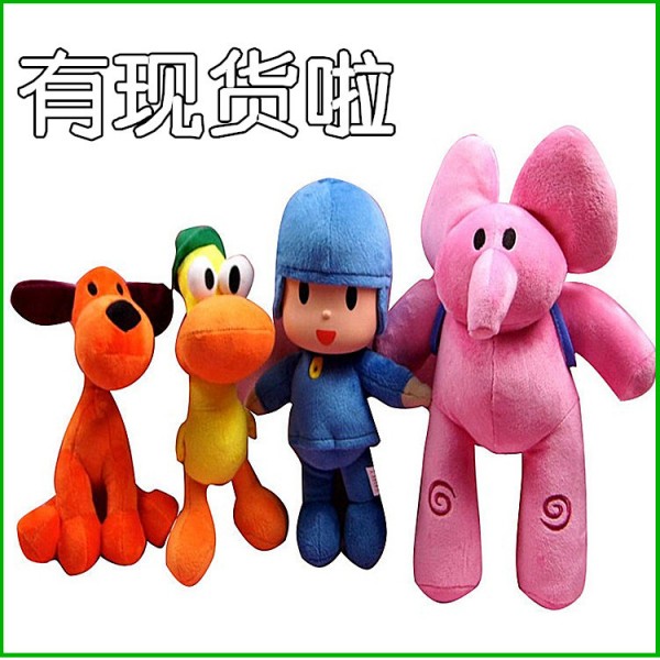 廠傢直銷Pocoyo Zinkia 軟塑膠麵版小P優優 毛絨娃娃玩具公仔批發工廠,批發,進口,代購