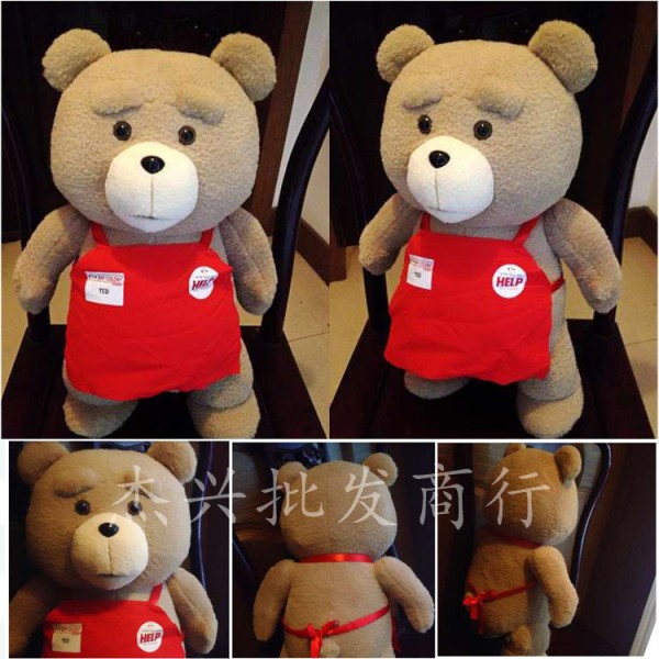 泰迪熊毛絨玩具廠傢直銷歐美電影TED大號毛絨公仔teddy bear工廠,批發,進口,代購