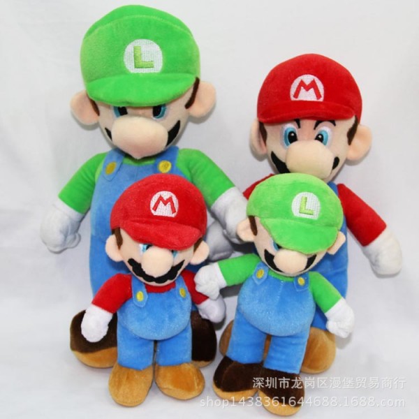 超級瑪麗馬裡奧兄弟 Super Mario 站馬裡奧卡通毛絨公仔現貨工廠,批發,進口,代購