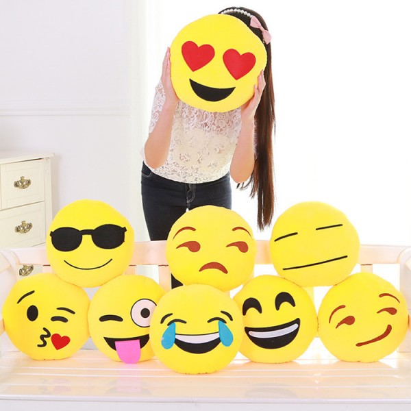 趣味QQ表情卡通靠枕個性搞怪抱枕公仔韓國emoji超萌毛絨玩具批發批發・進口・工廠・代買・代購