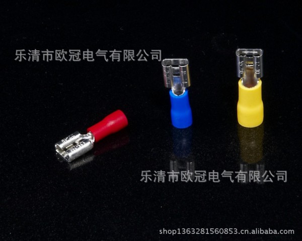 CE,ROHS,SGS認證 FDD5.5-250母預絕緣冷壓端頭 6.3插簧 4.8 2.8工廠,批發,進口,代購