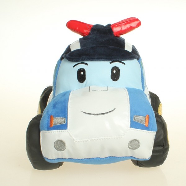 韓國 ROBOCAR POLI 毛絨玩具  可愛公仔 現貨 25CM 藍色 汽車工廠,批發,進口,代購