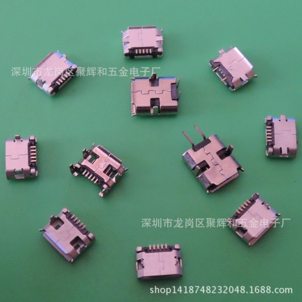 micro5p母座全貼片 全銅 充電口 USB連接器 B工廠,批發,進口,代購