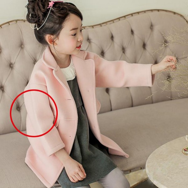 2015秋季新款韓版兒童童裝秋款呢子大衣加厚中長款毛呢女童外套工廠,批發,進口,代購