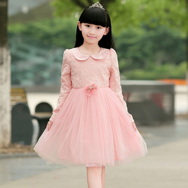 韓版童裙 童裝秋款 童裝一件代發 爆款公主裙 女童長袖連衣裙工廠,批發,進口,代購