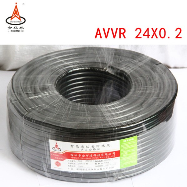 AVVR型300V300V聚氯乙烯絕緣安裝用電線（黑色擠壓）AVVR 24X0.2工廠,批發,進口,代購