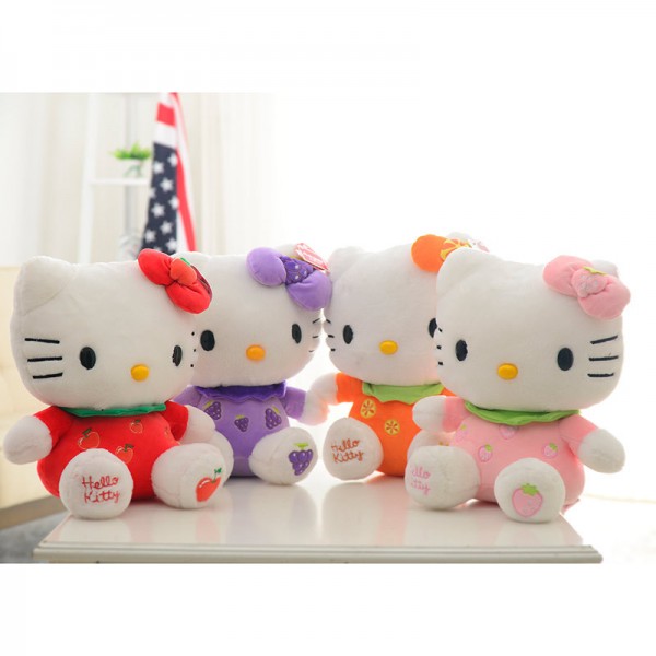 hello kitty貓水果KT貓凱蒂貓公仔玩偶毛絨玩具網店代理一件代發工廠,批發,進口,代購