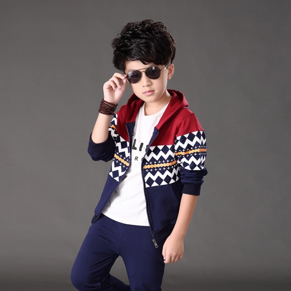 2015童裝秋款 韓版男童運動套裝 中大童兒童套裝 童裝一件代發工廠,批發,進口,代購