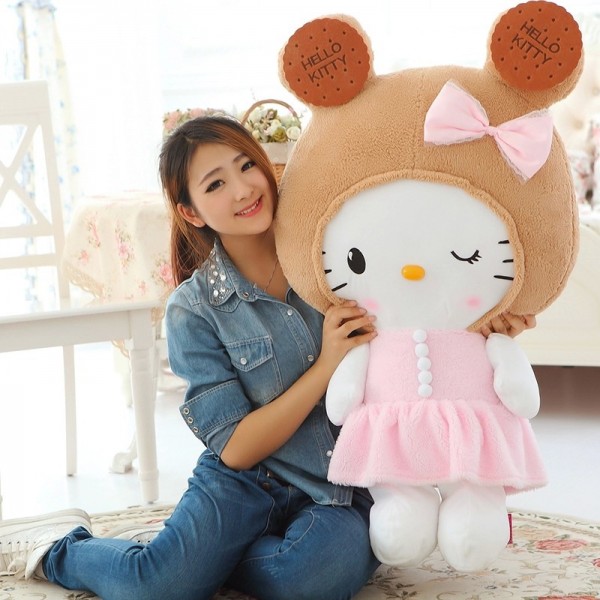 【廠傢直銷】餅乾Hello Kitty公仔 凱蒂貓 KT貓毛絨玩具娃娃 禮物工廠,批發,進口,代購