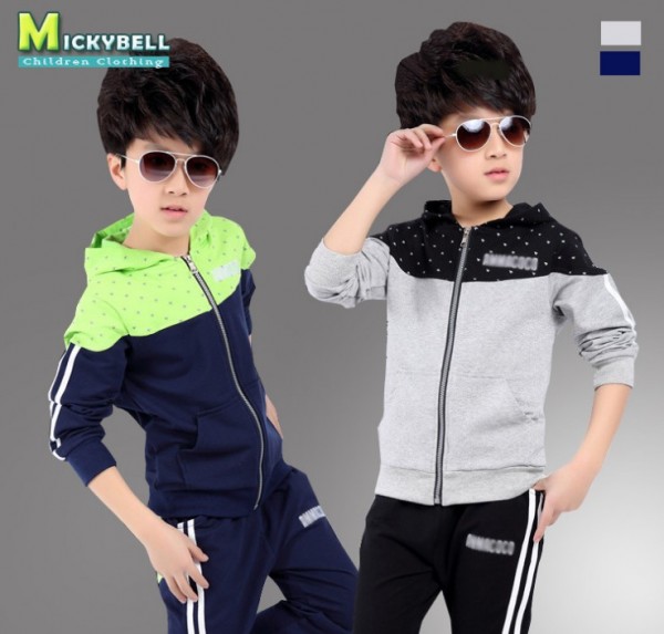 2015秋款童裝 韓版春款中大童滿印小飛機兩件套 男童長袖套裝工廠,批發,進口,代購