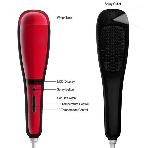 噴霧直發器電動直發梳神器 快速直發梳子不傷發直發器美發工具工廠,批發,進口,代購