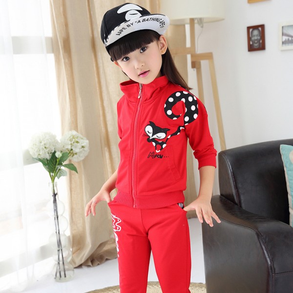 2015秋季 韓版品牌新款童裝 中大童女童長袖套裝兩件套 一件代發工廠,批發,進口,代購
