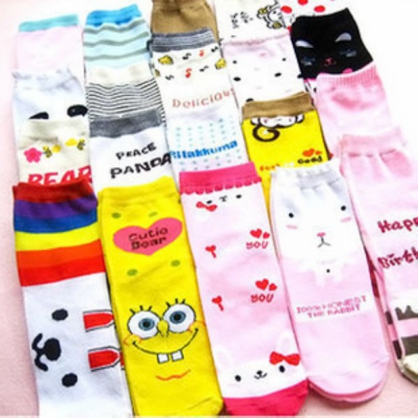 2014爆款特價外貿直板卡通襪 韓國可愛女士地攤創意對對襪子批發批發・進口・工廠・代買・代購
