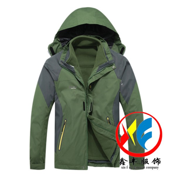 廠傢批發沖鋒衣男三合一兩件套 防風透氣保暖登山服 定製印logo工廠,批發,進口,代購