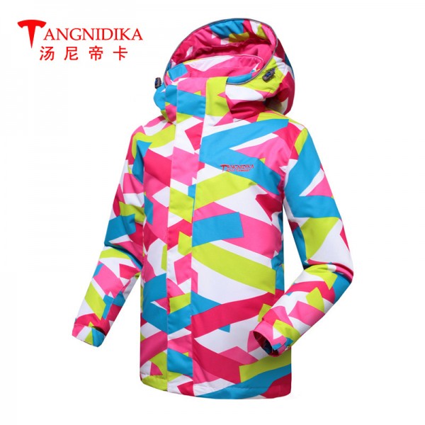 湯尼帝卡2015新款兒童沖鋒衣 男童女童兩件套三合一防水滑雪外套工廠,批發,進口,代購