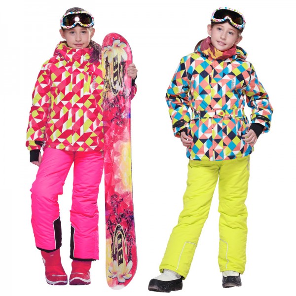 沖鋒衣女冬新款防水保暖防風透氣通用兒童滑雪服套裝外貿出口加厚工廠,批發,進口,代購