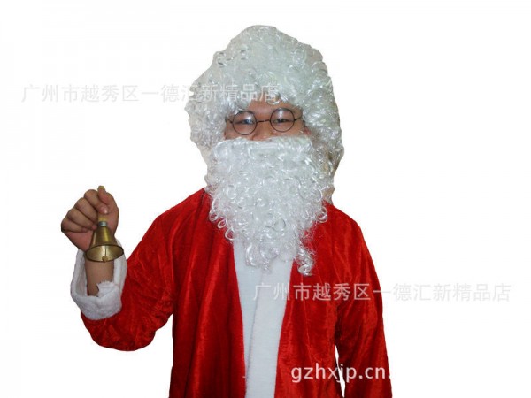 聖誕老人假發胡須眼鏡套裝 化裝舞會裝扮道具 聖誕節派對用品批發・進口・工廠・代買・代購