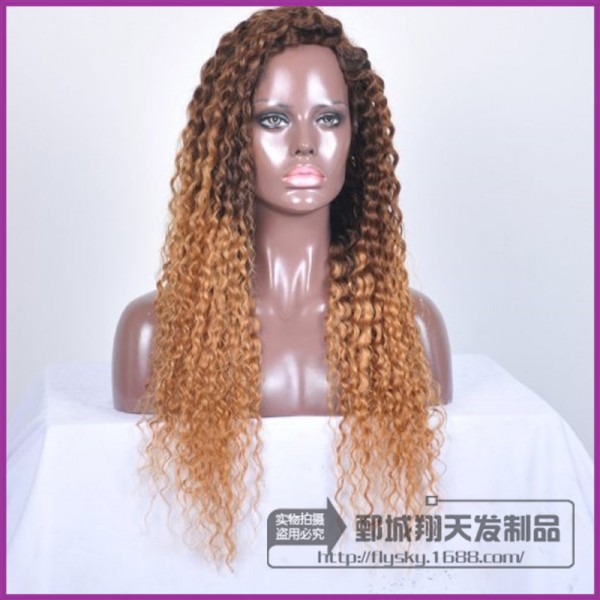 kinky curly全蕾絲非洲曲假發頭套 T1B/27 1B/30 小卷蕾絲頭套工廠,批發,進口,代購