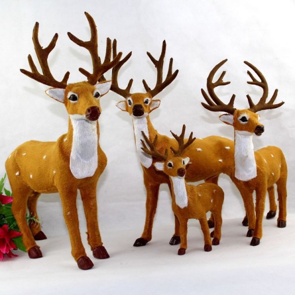 聖誕節裝飾品 聖誕鹿公仔仿真聖誕麋鹿聖誕鹿擺件禮物 場景佈置品批發・進口・工廠・代買・代購