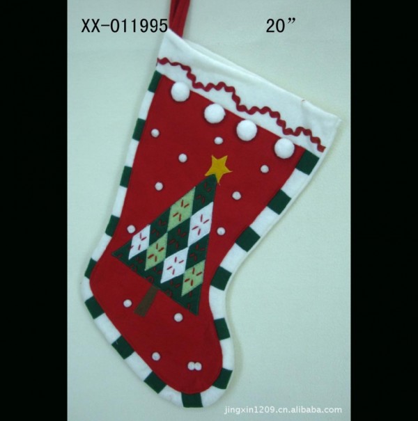 新款聖誕節禮品 聖誕樹圖案糖果襪子 來圖來樣定做 廠傢直銷批發・進口・工廠・代買・代購