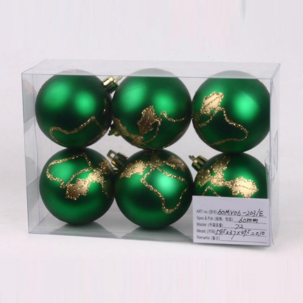 綠色聖誕塑料裝飾球 彩繪圖案 光球 廠傢直銷定做批發工廠,批發,進口,代購