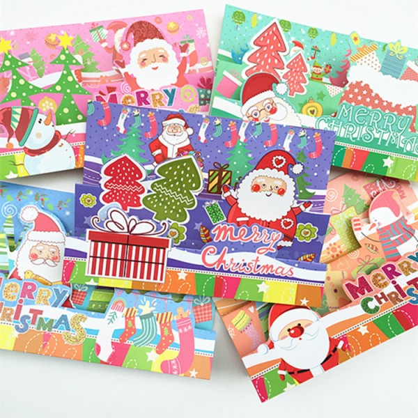 2015新款聖誕節小賀卡批發 創意立體聖誕小卡片 韓版卡通祝福卡片工廠,批發,進口,代購