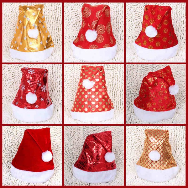 M17聖誕節裝飾帽 成人兒童通用紅色普通聖誕帽子 聖誕老人帽單賣工廠,批發,進口,代購