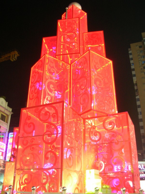 2015年新款豪華聖誕燈籠造型巨型框架聖誕樹聖誕節美陳中專用款工廠,批發,進口,代購