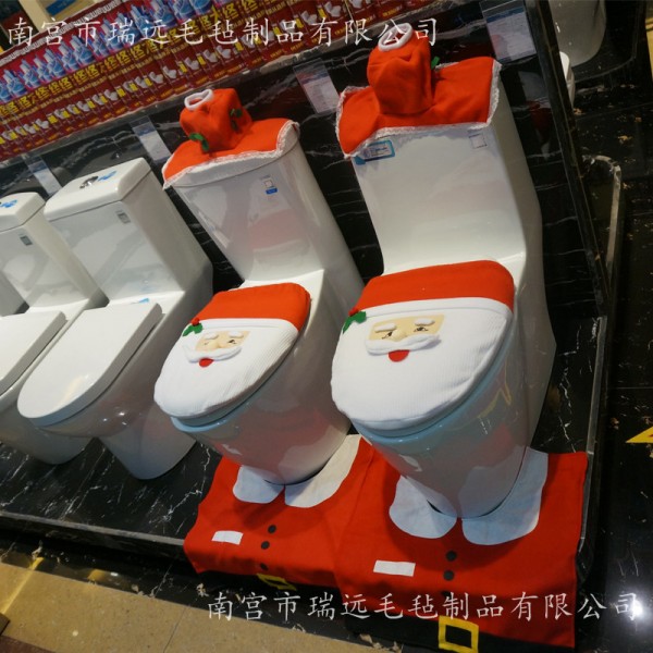 聖誕節馬桶蓋套聖誕節裝飾用品馬桶聖誕老人蓋批發・進口・工廠・代買・代購