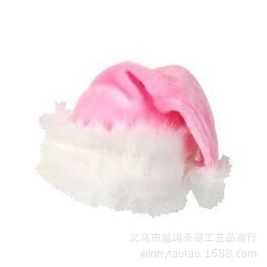 短毛絨粉色可愛聖誕帽 聖誕節用品 派對用帽批發・進口・工廠・代買・代購