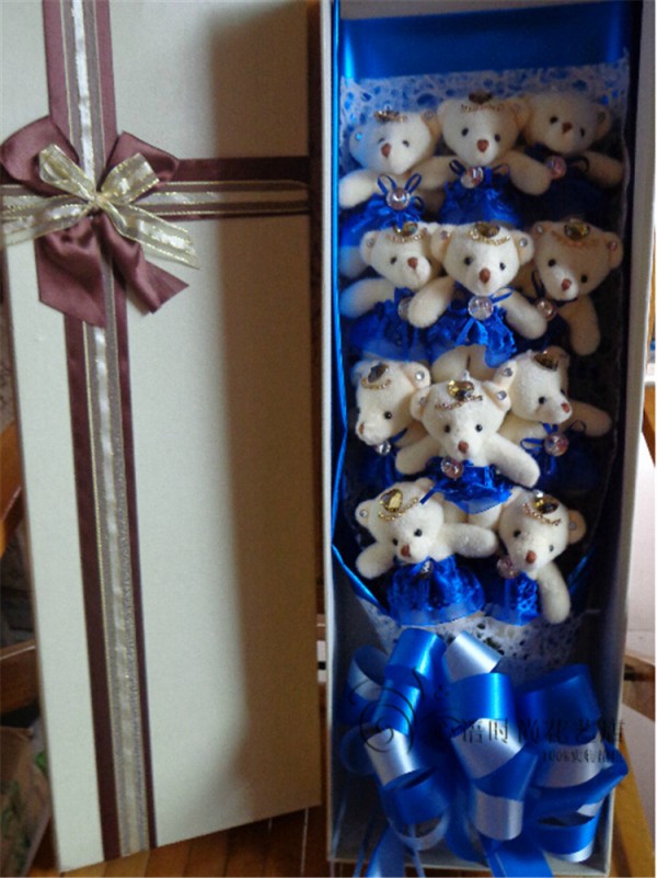 情人節泰迪熊花束禮盒速遞同學生日聖誕節工廠,批發,進口,代購