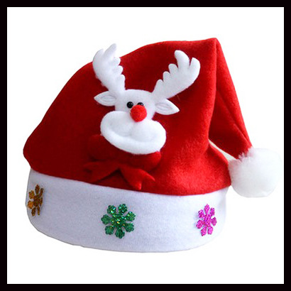聖誕節裝飾裝扮高檔密絲絨毛絨聖誕老人帽子超柔聖誕帽不起球工廠,批發,進口,代購