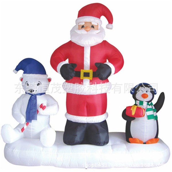 廠傢供應聖誕節禮品 擺設品 PVC充氣雪人 聖誕老人 吹氣聖誕樹工廠,批發,進口,代購
