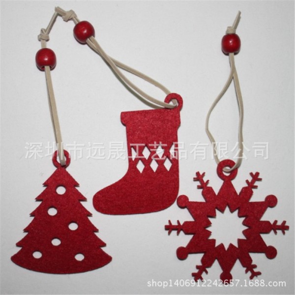 diy 裝飾 聖誕 聖誕裝飾襪 毛氈聖誕節工藝品 無紡佈聖誕節掛件工廠,批發,進口,代購
