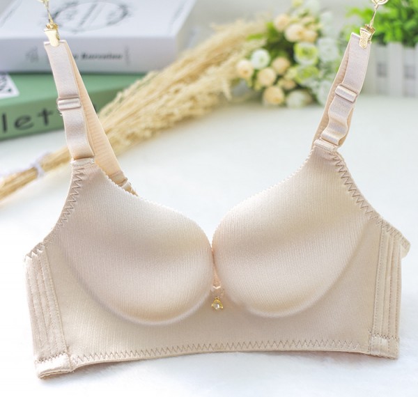 微信爆款精品拉絲內衣女士一片式無痕無鋼圈聚攏收副乳胸罩罩批發工廠,批發,進口,代購
