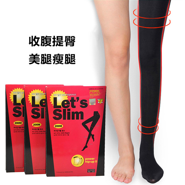 韓國熱銷lets slim瘦腿襪加厚秋冬款壓力褲打底襪彈力襪絲襪子女工廠,批發,進口,代購