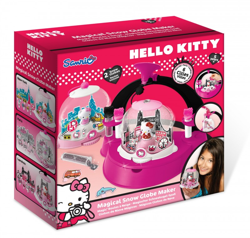 新品 hello kitty兒童過傢傢 凱蒂貓自製雪花水晶球益智玩具批發工廠,批發,進口,代購