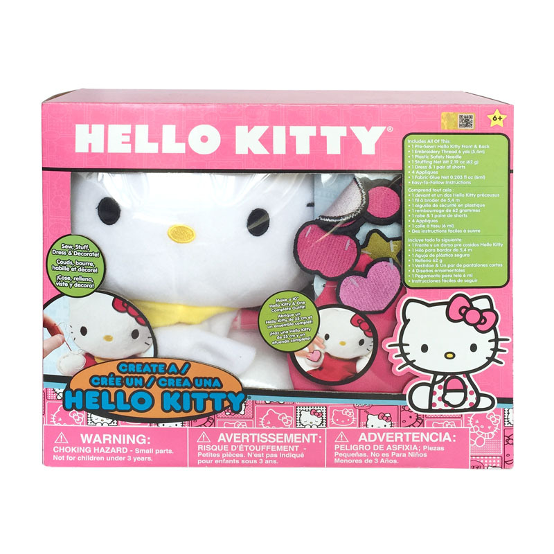 Hello Kitty 凱蒂貓玩具 凱蒂貓創作套裝 DIY毛絨玩具正品低價工廠,批發,進口,代購