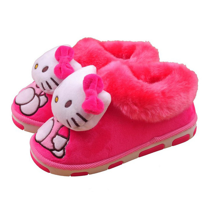 2015新款時尚迪士尼hello kitty卡通公仔女士兒童棉鞋保暖鞋批發工廠,批發,進口,代購
