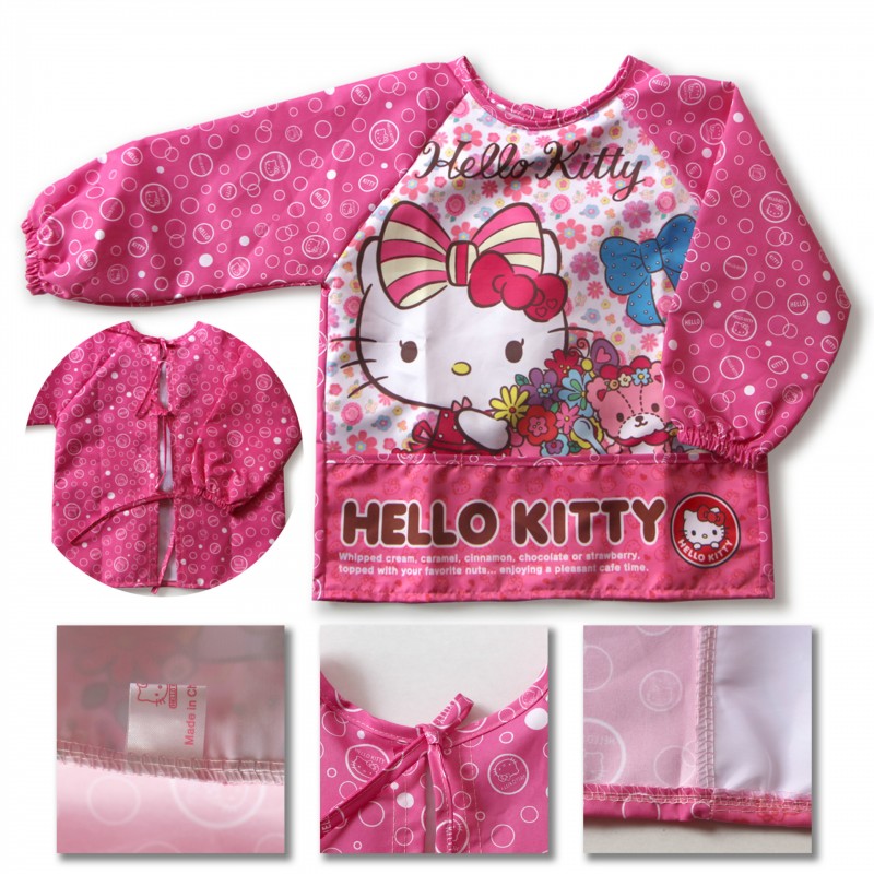 兒童罩衣 hello kitty KT貓 反穿衣 卡通精美環保燙花 廠傢直銷工廠,批發,進口,代購