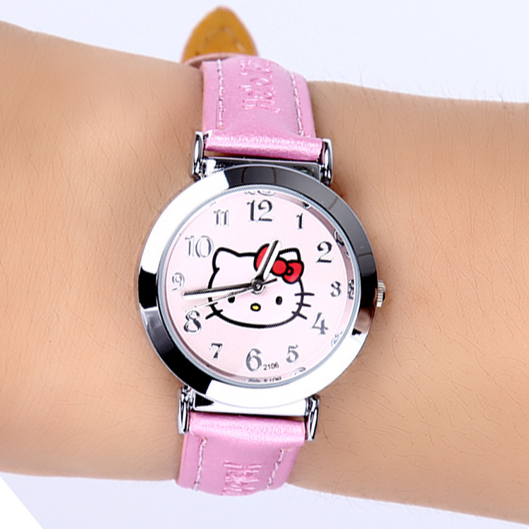 批發hello kitty兒童手錶 KT凱蒂貓女款手錶 可愛卡通女童手錶工廠,批發,進口,代購
