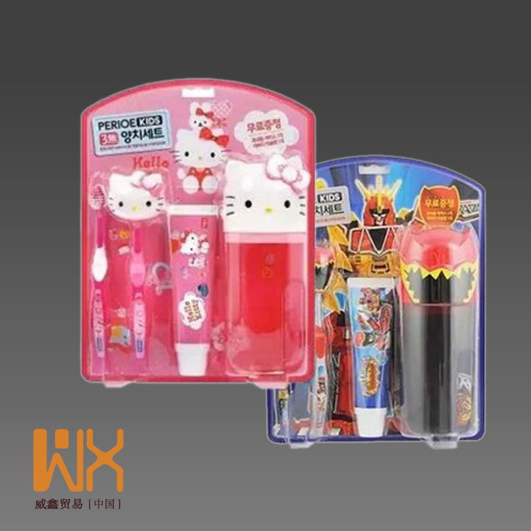 韓國LG倍瑞傲兒童牙刷牙膏套裝 牙具套裝 hello kitty 凱蒂貓工廠,批發,進口,代購