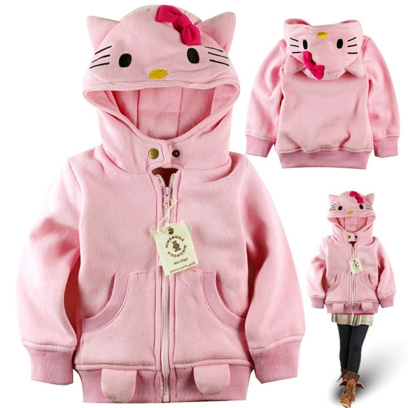 7003#卡通造形衫 hello kitty造形上衣外套女童外套KT貓童裝工廠,批發,進口,代購