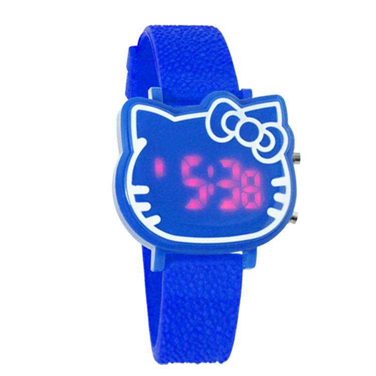 熱銷新款LED手錶 Hello kitty KT貓頭矽膠手錶 （小號）工廠,批發,進口,代購