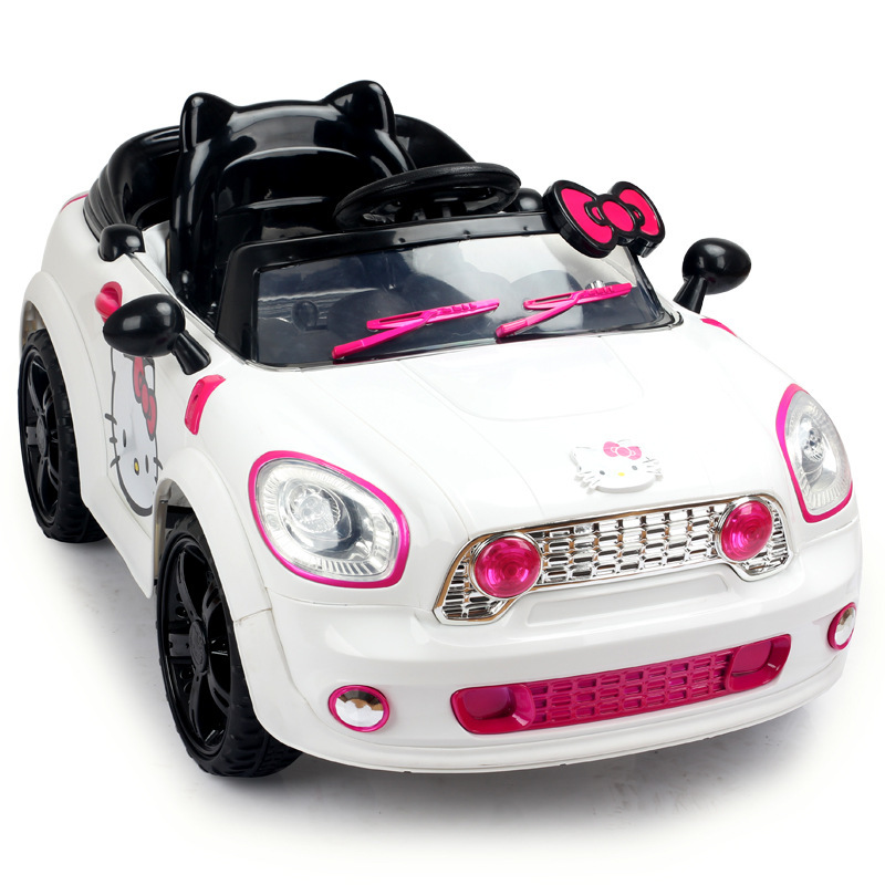 Hello Kitty兒童電動車童車遙控雙驅四輪可坐電動車兒童電動汽車工廠,批發,進口,代購