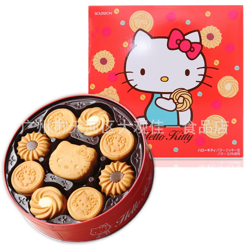 日本佈爾本 hello kitty巧克力曲奇餅乾禮盒紅色570g* 8盒/箱工廠,批發,進口,代購