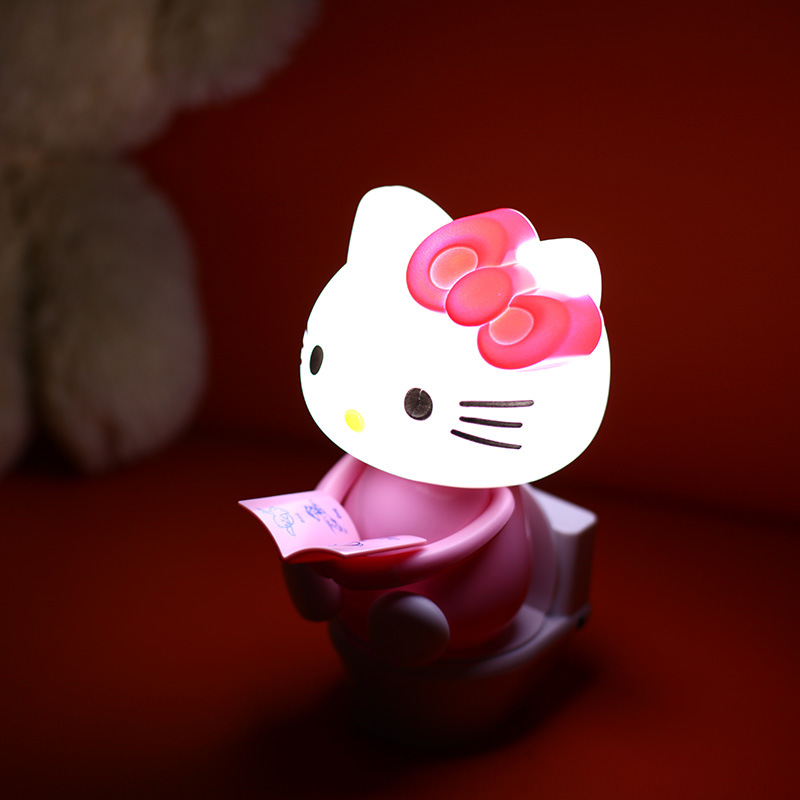 創意hello kitty馬桶小夜燈 kitty貓馬桶燈喂奶燈起夜燈兒童燈工廠,批發,進口,代購