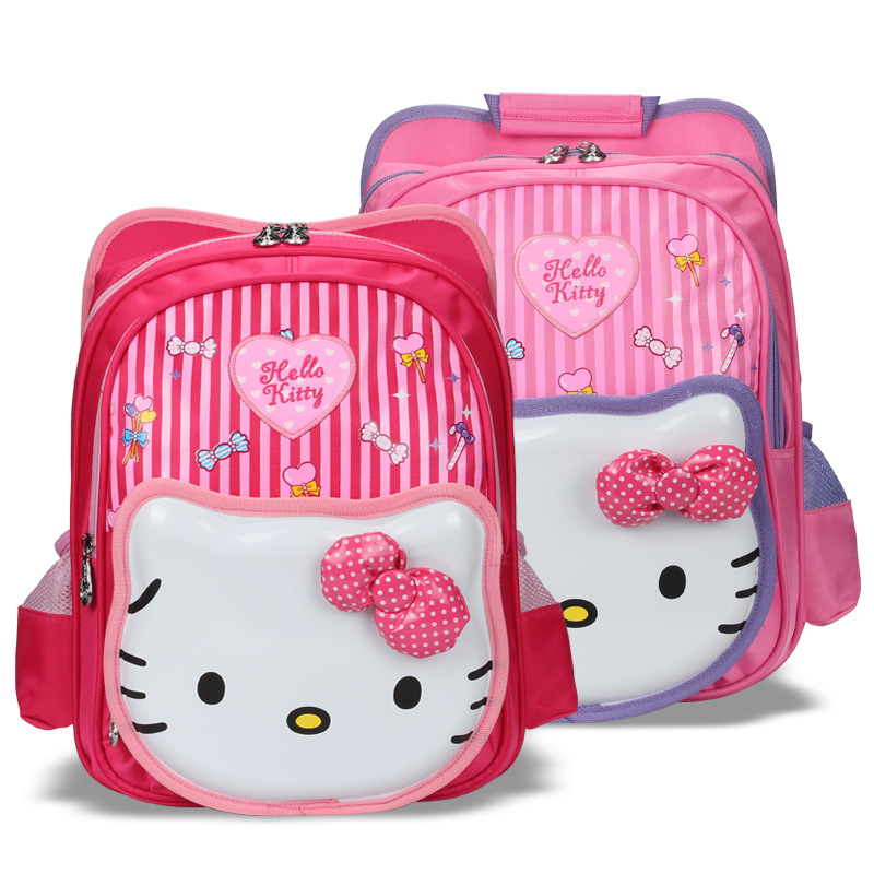 hello kitty 貓2013韓版三層小學生女孩兒童可愛雙肩背書包女減負工廠,批發,進口,代購