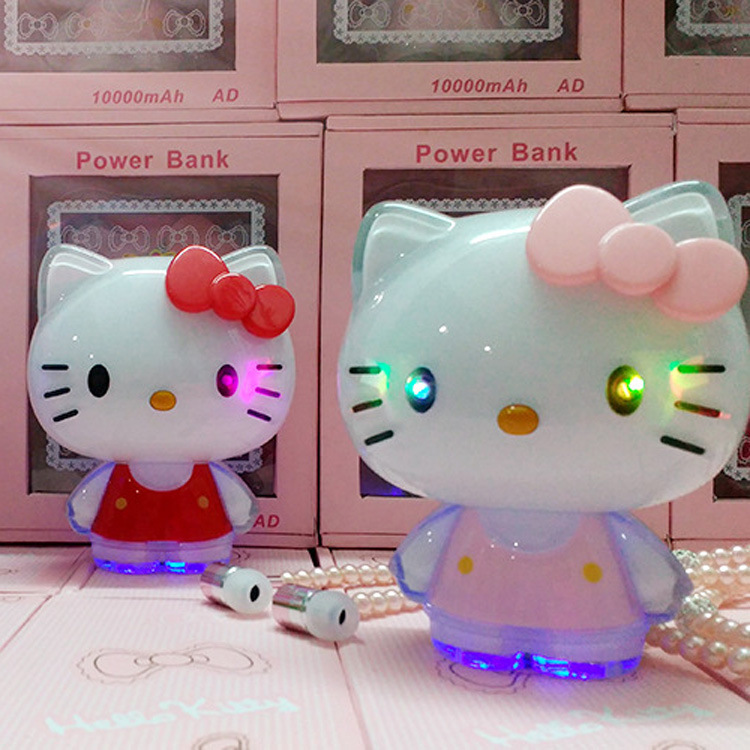 新款創意Hello Kitty可愛卡通迷你kt充電寶通用型手機移動電源工廠,批發,進口,代購