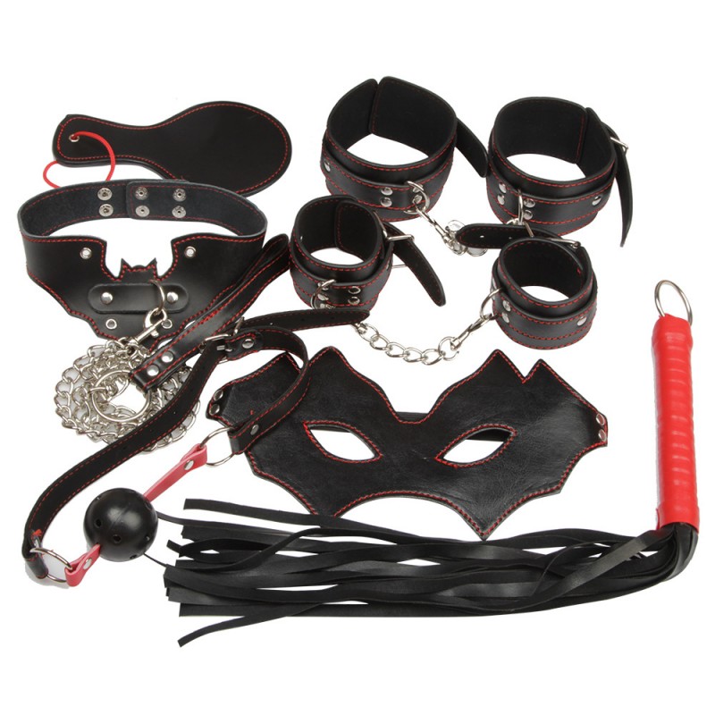 成人另類情趣玩具 黑色蝙蝠七件套調情情趣用品  廠傢直銷工廠,批發,進口,代購